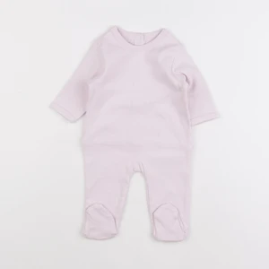 Vertbaudet - pyjama coton violet - 1 mois