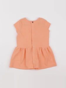 IKKS - robe orange fluo - 18 mois