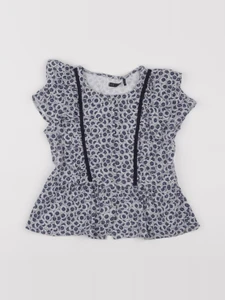 IKKS - blouse bleu, blanc - 8 ans