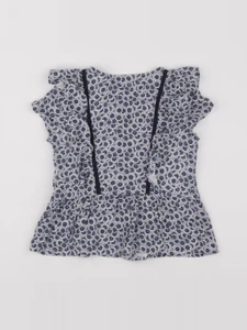 IKKS - blouse bleu, blanc - 8 ans