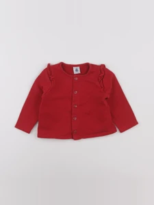 Petit Bateau - sweat rouge - 18 mois