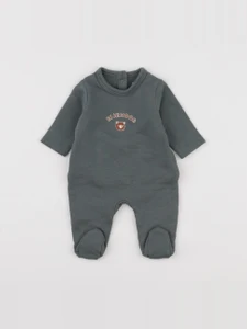 Vertbaudet - pyjama coton vert - 0 mois