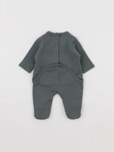 Vertbaudet - pyjama coton vert - 0 mois