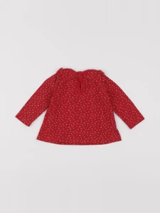 Petit Bateau - tee-shirt rouge - 6 mois