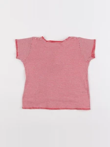 Petit Bateau - tee-shirt rouge - 12 mois