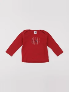 Petit Bateau - tee-shirt rouge - 18 mois