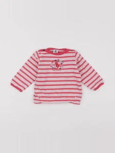 Petit Bateau - sweat rose - 12 mois