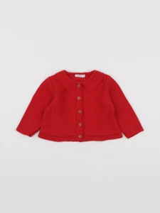 Boutchou - gilet rouge - 6 mois