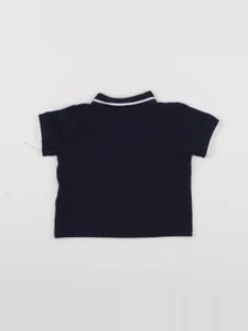 Vertbaudet - polo bleu - 12 mois