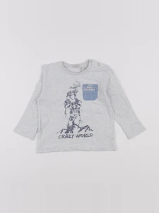 IKKS - tee-shirt bleu - 18 mois