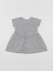 Petit Bateau - robe bleu - 6 mois