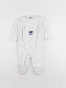 Petit Bateau - sur-pyjama blanc - 18 mois