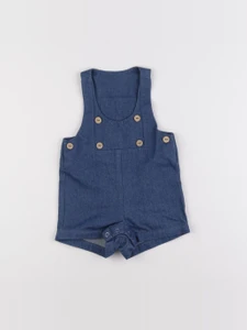 Frangin Frangine - combinaison bleu - 6/9 mois