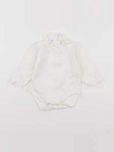 Zara - body à col blanc - 3/6 mois