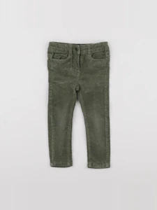 Vertbaudet - pantalon vert, or - 2 ans