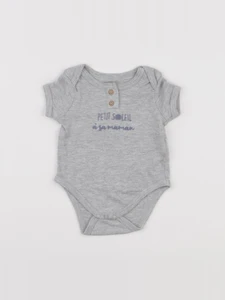 Vertbaudet - body gris - 3 mois