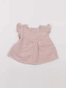 Petit Bateau - blouse rose - 6 mois