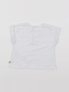 Carrément Beau - tee-shirt blanc - 6 mois