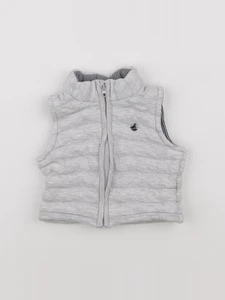 Petit Bateau - doudoune gris - 6 mois