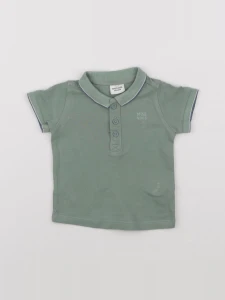 Tape à l'oeil - polo vert - 6 mois