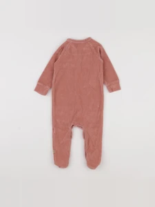 Fresk - pyjama velours rose - 3/6 mois