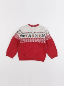 Vertbaudet - pull rouge - 3 ans
