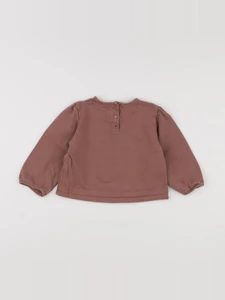 Vertbaudet - sweat marron - 24 mois
