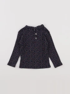 Vertbaudet - sous-pull bleu - 12 mois