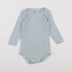 Petit Bateau - body bleu - 12 mois
