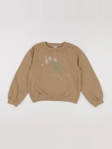 Vertbaudet - sweat marron - 8 ans