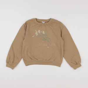 Vertbaudet - sweat marron - 8 ans