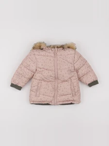 Vertbaudet - doudoune réversible rose - 18 mois