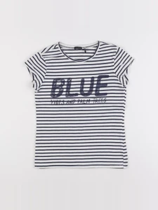 IKKS - tee-shirt bleu - 10 ans