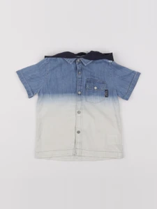 IKKS - chemise imprimé au dos bleu, blanc - 18 mois