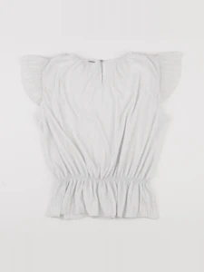 IKKS - blouse blanc, argent - 12 ans