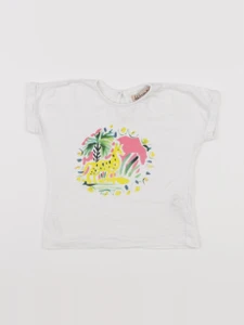 Monoprix - tee-shirt blanc - 12/18 mois