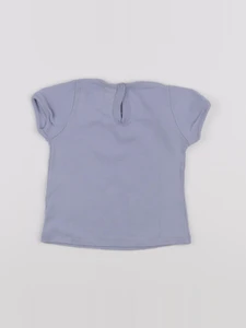 Petit Bateau - tee-shirt bleu - 12 mois