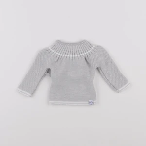 La manufacture de layette - gilet gris - 0/1 mois
