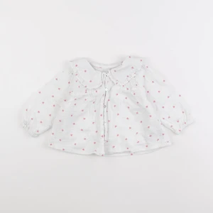 Vertbaudet - blouse blanc, rouge - 12 mois