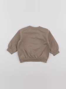 H&M - sweat marron - 6/9 mois