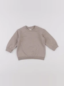 H&M - sweat marron - 6/9 mois