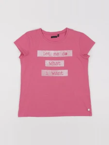 IKKS - tee-shirt rose - 10 ans