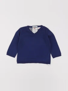 Zara - pull bleu - 6/9 mois