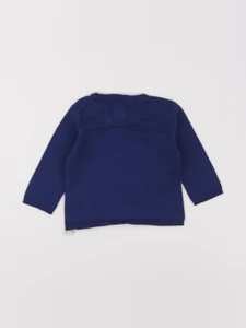 Zara - pull bleu - 6/9 mois