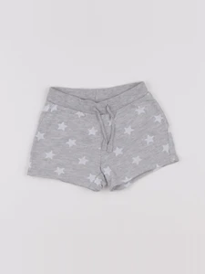 H&M - short gris - 6/9 mois