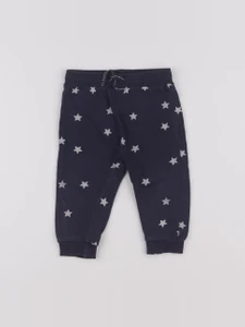 H&M - pantalon bleu - 6/9 mois