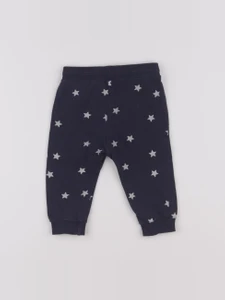H&M - pantalon bleu - 6/9 mois
