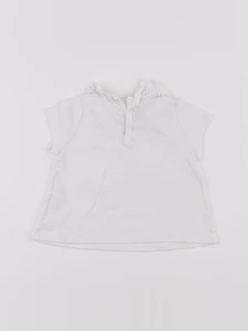 Petit Bateau - tee-shirt blanc - 12 mois
