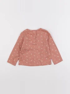 Vertbaudet - tee-shirt rose - 12 mois