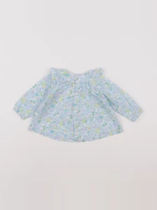 Jacadi - blouse liberty bleu - 6 mois